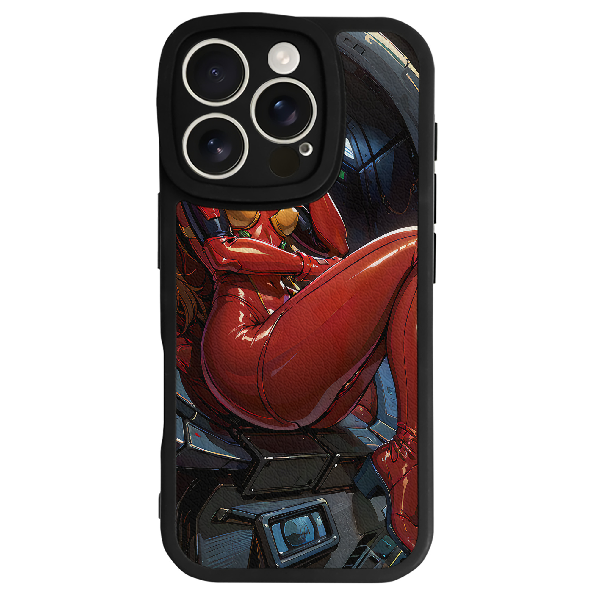 （画像用） EVA 新世紀エヴァンゲリオン 【iPhone 16シリーズ対応】シリコンスマホケース（レザー調） 材質：シリコン